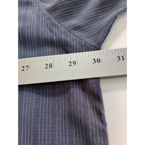 Montage Collection Button Up Shirt Mens 3XL  XXXL Blue Strip Pocket‎ - Picture 8 of 10